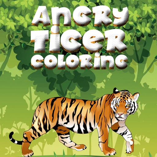 angry tiger coloring