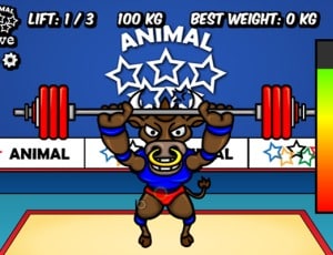 animal olympics weight lifting