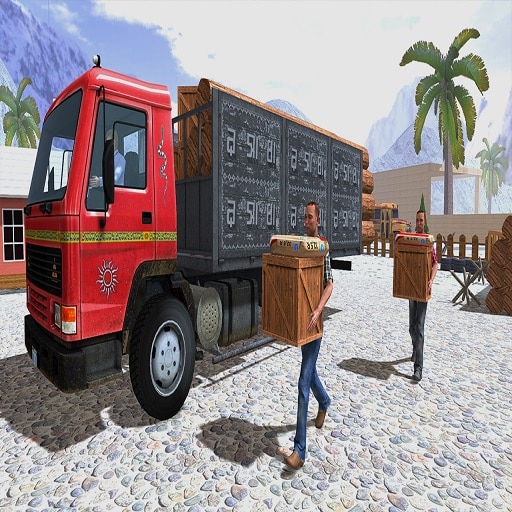 asian offroad cargo truck driver game