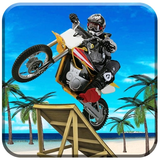 beach bike stunts game