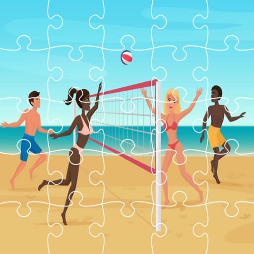 beach volley ball jigsaw