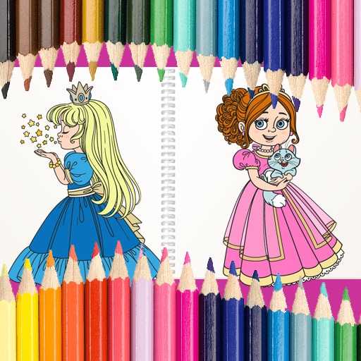 beautiful princess coloring book