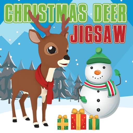 christmas deer jigsaw