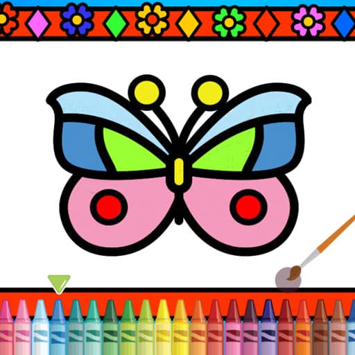 color and decorate butterflies