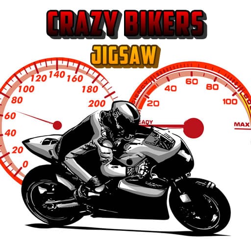 crazy bikers jigsaw