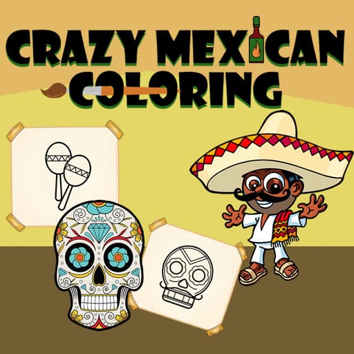 crazy mexican coloring book