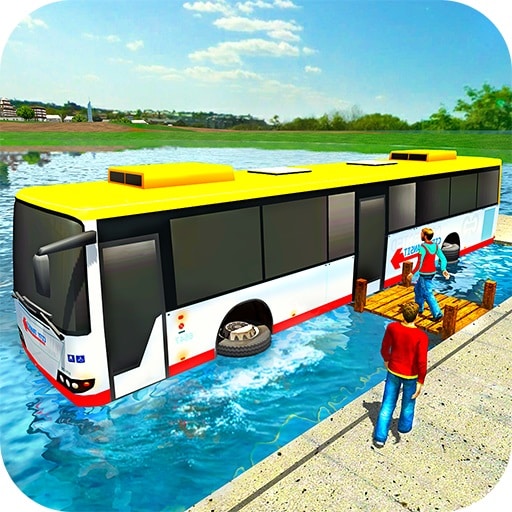 floating water bus racing game 3d