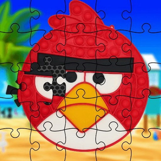 funny birds pop it jigsaw