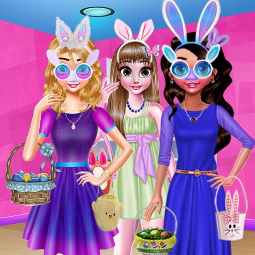 funny easter girls