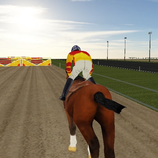 horse ride racing