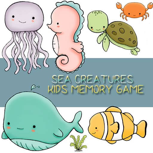 kids memory sea creatures