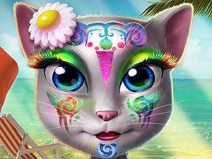 kitty beach makeup