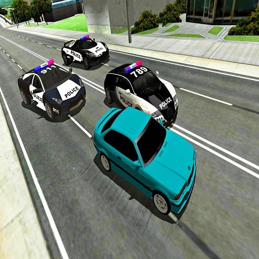 mad cop police car race police car vs gangster escape