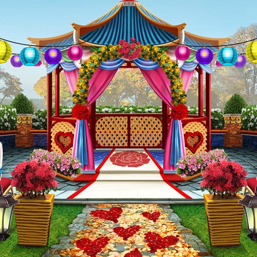 mary knots garden wedding hidden object