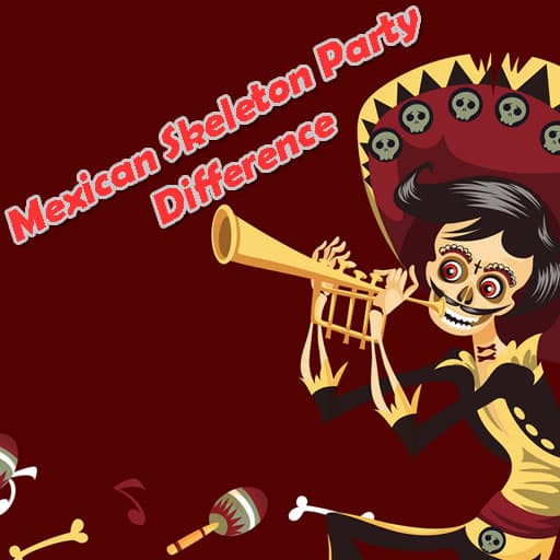 mexican skeleton party difference