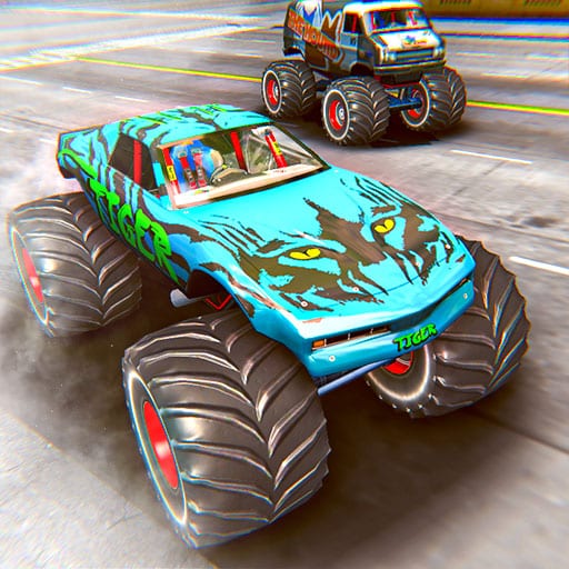 monster truck stunt driving simulation