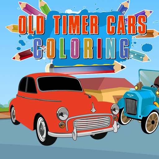 old timer cars coloring
