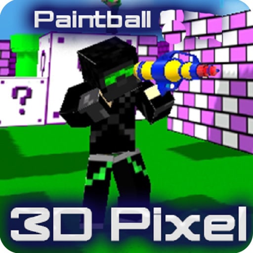 paintball gun pixel 3d multiplayer