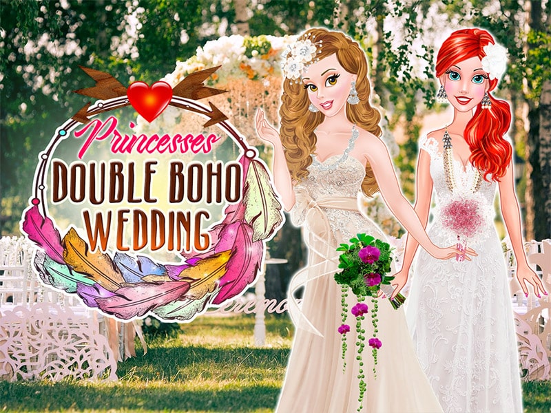 princesses double boho wedding