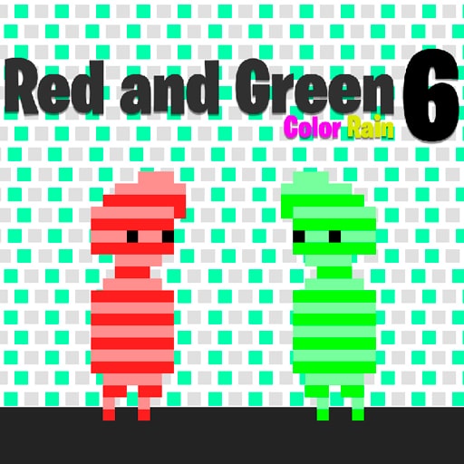 red and green 6 color rain