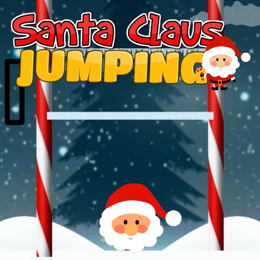 santa claus jumping