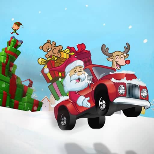 santa gift truck