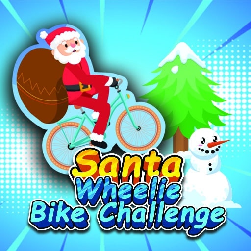 santa wheelie bike challenge