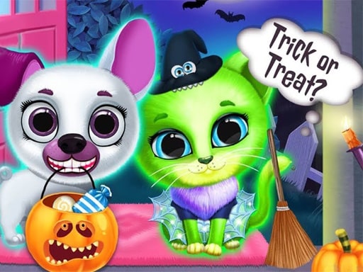 scary makeover halloween pet salon