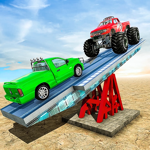 seesaw ramp car balance driving challenge