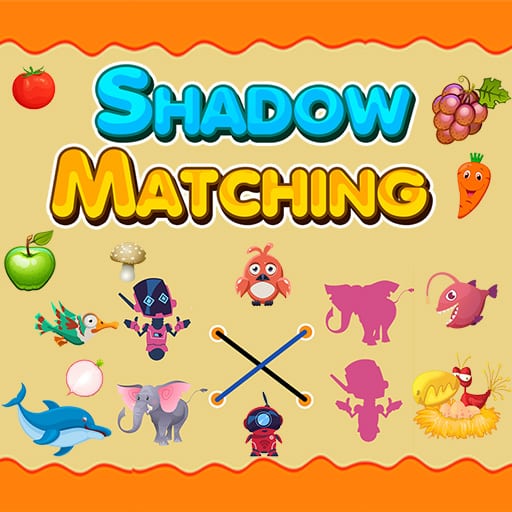 shadow matching kids learning game