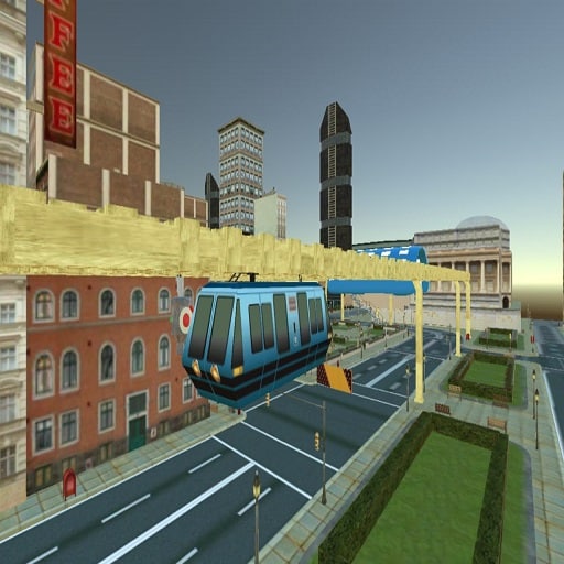 sky train simulator elevated train driving game