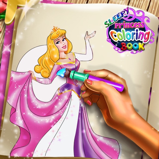 sleepy princess coloring book