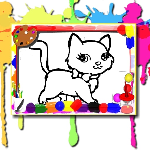 sweet cats coloring