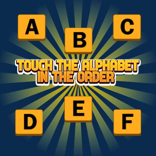 touch the alphabet in the oder