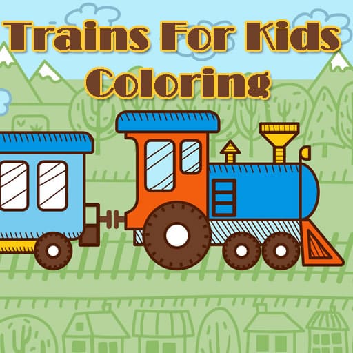 trains for kids coloring