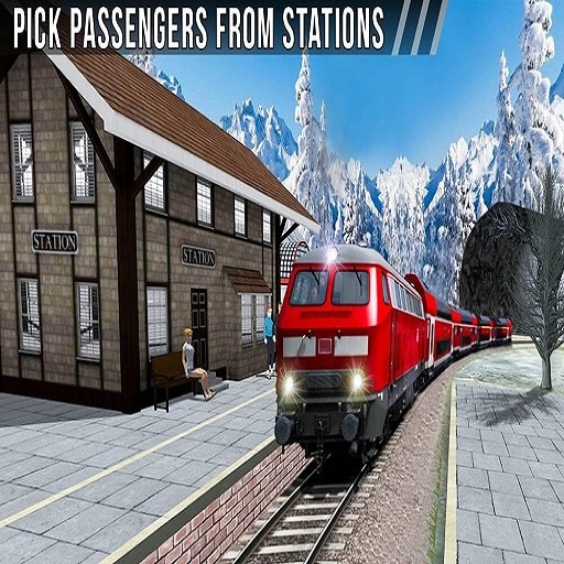 uphill station bullet passenger train drive game